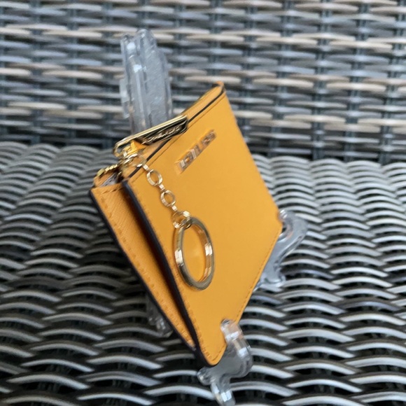 Michael Kors Jet Set Travel Marigold Small Top Zip Coinpouch with ID Key Holder - Picture 4 of 16